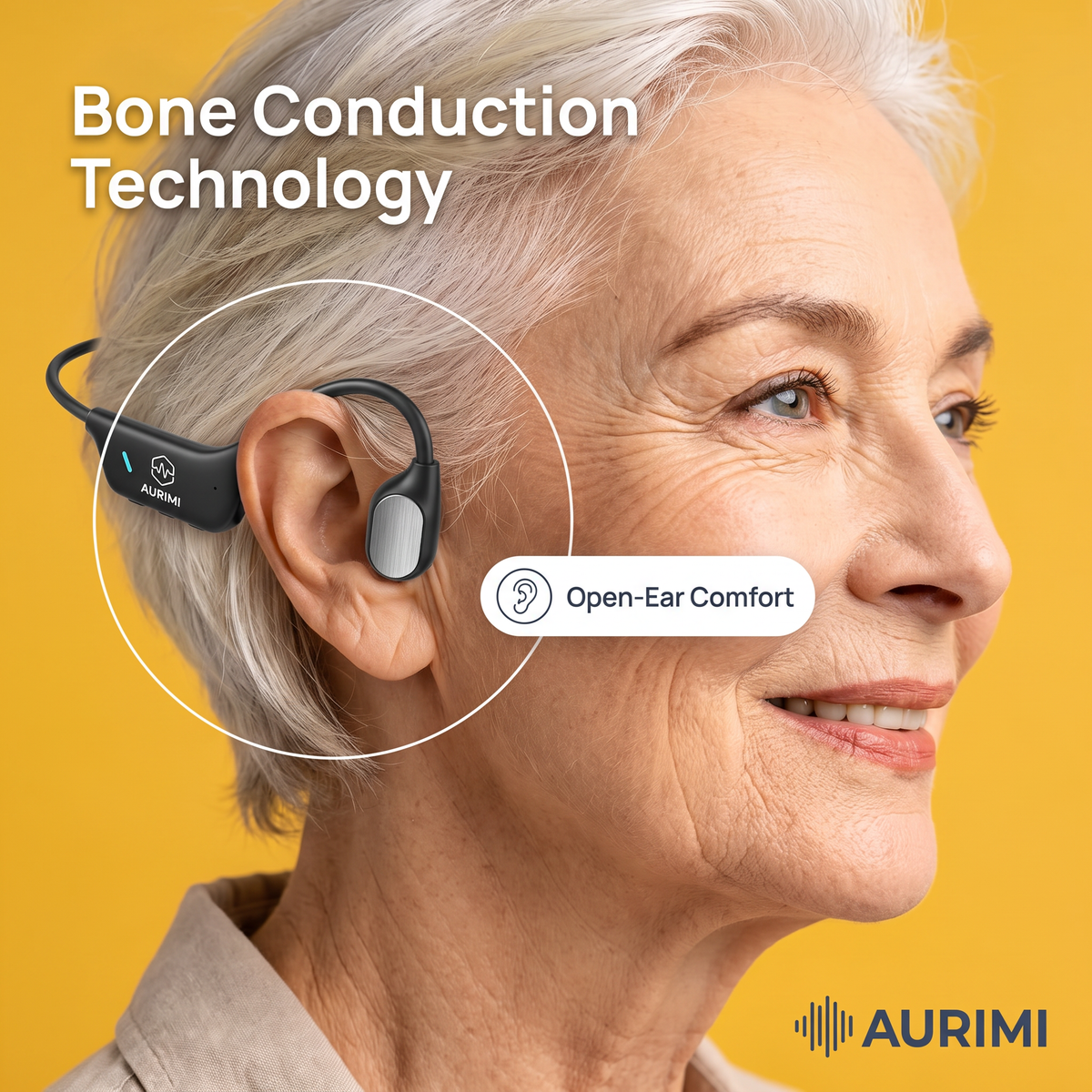 Aurimi® Bone Conduction Personal Sound Amplifier