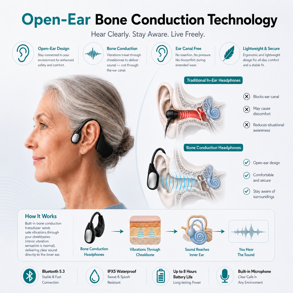 Aurimi® Bone Conduction Personal Sound Amplifier